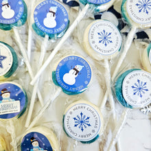 Load image into Gallery viewer, 20 Pack Christmas Blueberry Cheesecake Lollipops