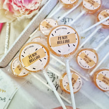 Load image into Gallery viewer, 20 Pack Peach Bellini Small Lollipops