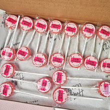 Load image into Gallery viewer, 20 Pack Raspberry Mojito Small Lollipops