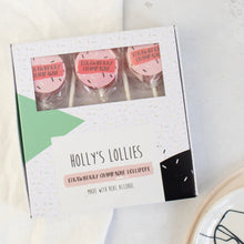 Load image into Gallery viewer, Alcoholic Strawberry Daiquiri Lollipops