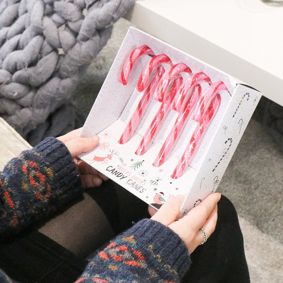 Raspberry Fizz Candy Canes Hollyslollies