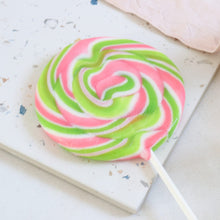 Load image into Gallery viewer, Rhubarb Gin Giant Lollipop