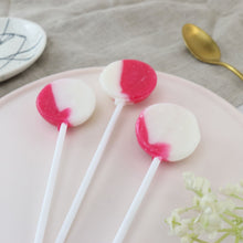 Load image into Gallery viewer, Raspberry and White Chocolate Lollipops