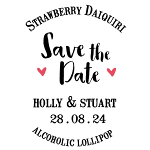 Save the Date Giant Wedding Lollipops