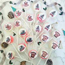 Load image into Gallery viewer, 20 Pack Christmas Cherry Amaretto Lollipops
