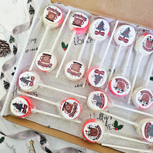 Load image into Gallery viewer, 20 Pack Christmas Cherry Amaretto Lollipops

