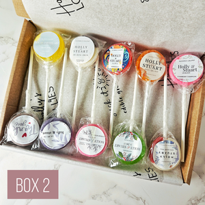 Wedding Sample Box (Choice of 10 or 20 lollipops)