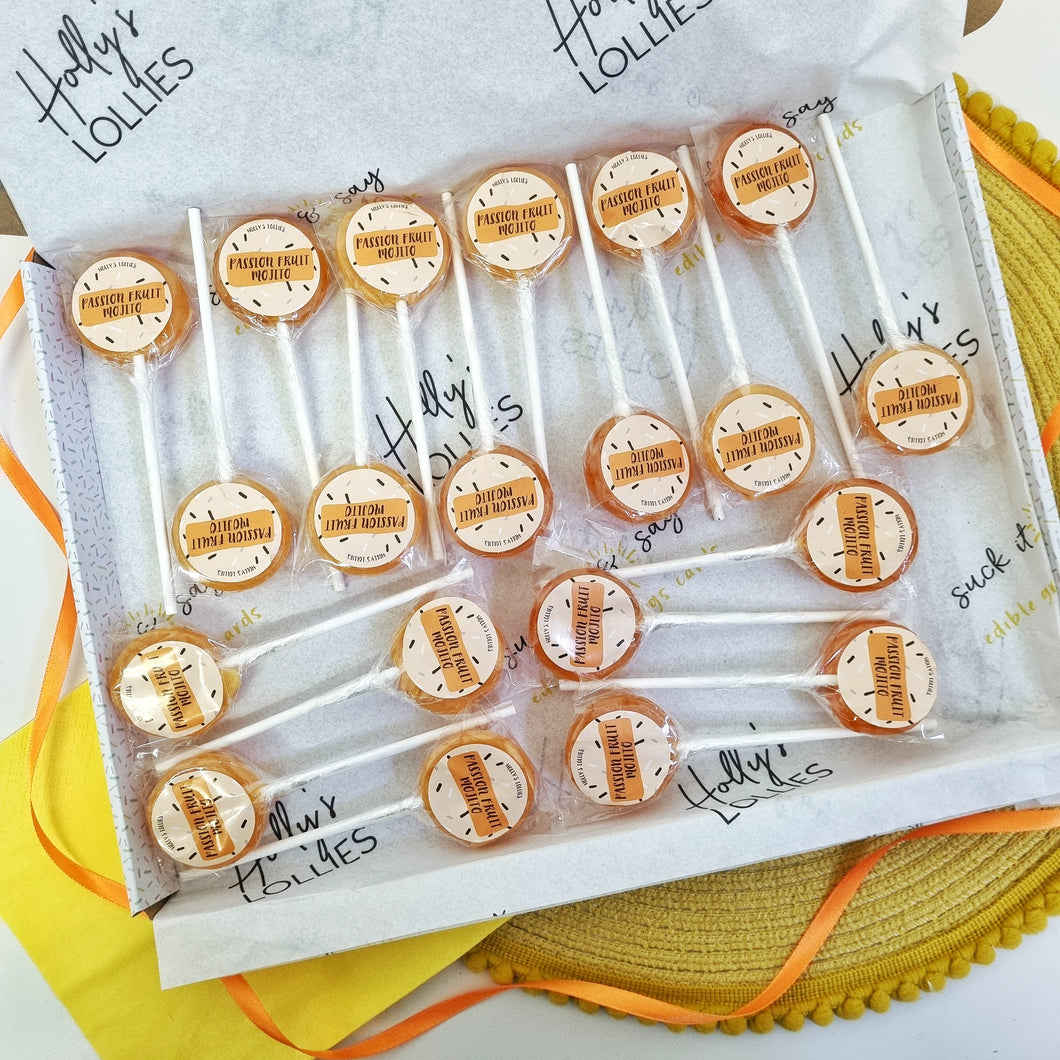 20 Pack Passion Fruit Mojito Small Lollipops