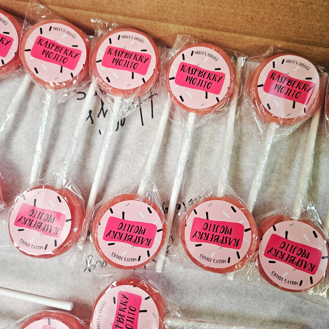 20 Pack Raspberry Mojito Small Lollipops