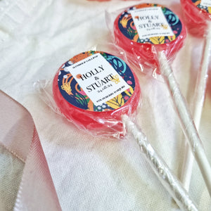 Multicolour Wedding Favour Lollipops