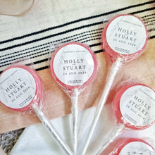 Load image into Gallery viewer, Simple Wedding Favour Lollipops
