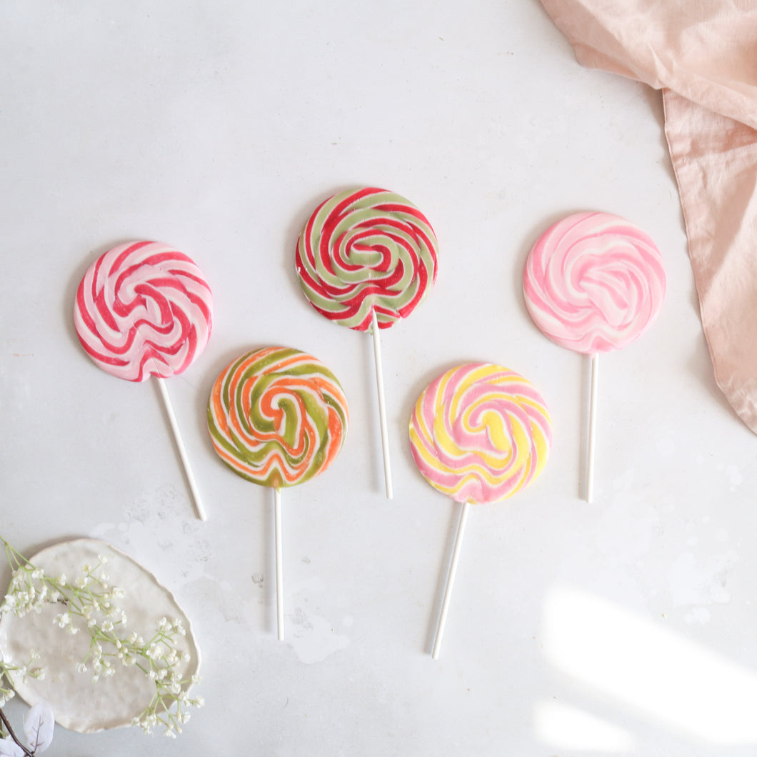 5 Mixed Pack Giant Non Alcoholic Lollipops