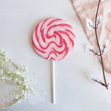 Load image into Gallery viewer, Cherry Bakewell Giant Lollipop
