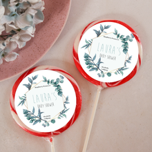 Load image into Gallery viewer, Personalised Gold Frame Giant Baby Shower Lollipops
