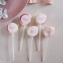 Load image into Gallery viewer, Polka Dot Wedding Favour Lollipops

