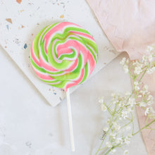 Load image into Gallery viewer, Rhubarb Gin Giant Lollipop
