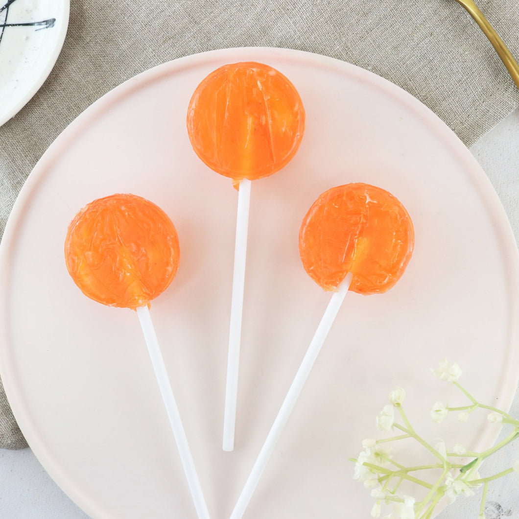 Orange and Mango Lollipops