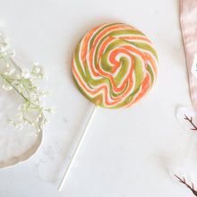 Load image into Gallery viewer, Mango and Passion Fruit Giant Lollipop
