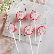 Load image into Gallery viewer, Floral Wreath Wedding Favour Lollipops
