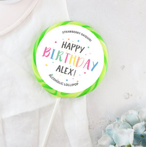 Personalised Sprinkles Birthday Giant Lollipops