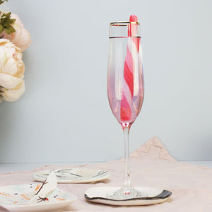 Raspberry and Gin Drink Stirrers